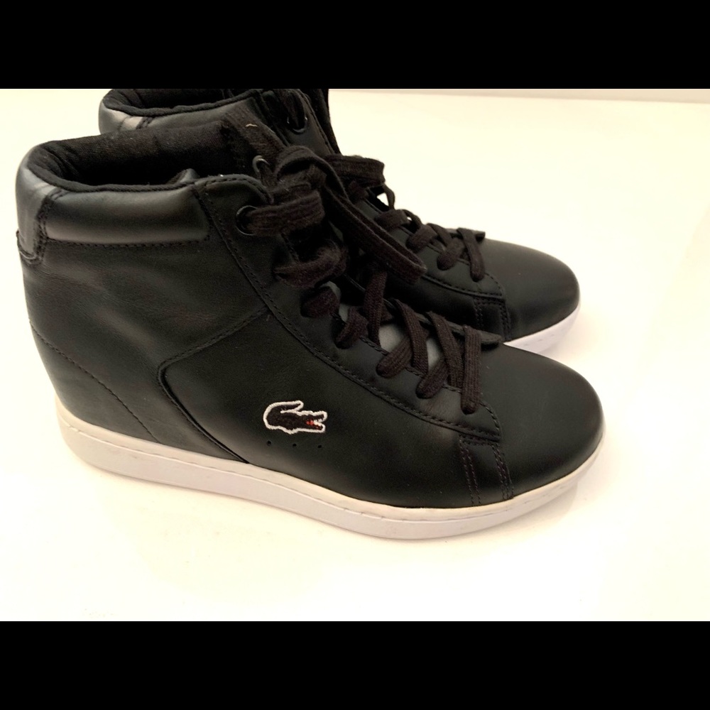 Lacost high ankle sneakers size 6